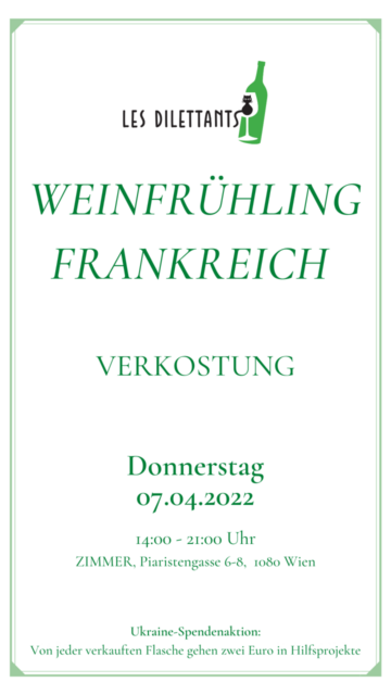 Weinfrühling Verkostung